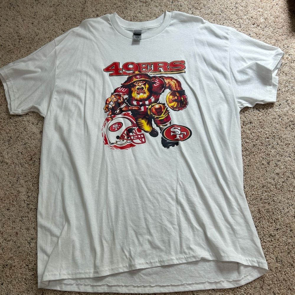 Men’s Gildan San Francisco 49ers Graphic White Tee size XL